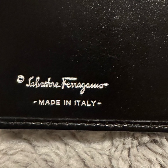 Salvatore Ferragamo Long BLack Leather Wallet - Picture 5 of 13